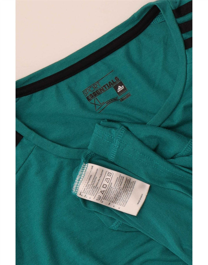 Adidas Мужская футболка Climalite Top XL Синяя полиэстер