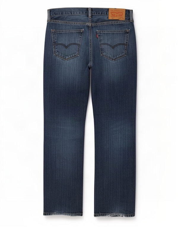 Мужские джинсы Levi's 527 Bootcut W34 L32 Темно-синие, хлопок