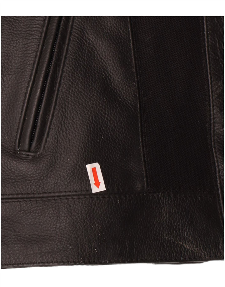 Женская кожаная косуха LEWIS UK 18 XL, черная кожа