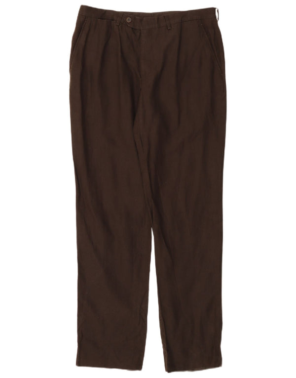 MASSIMO DUTTI Женские прямые брюки чинос EU 44 Large W34 L30 Коричневые