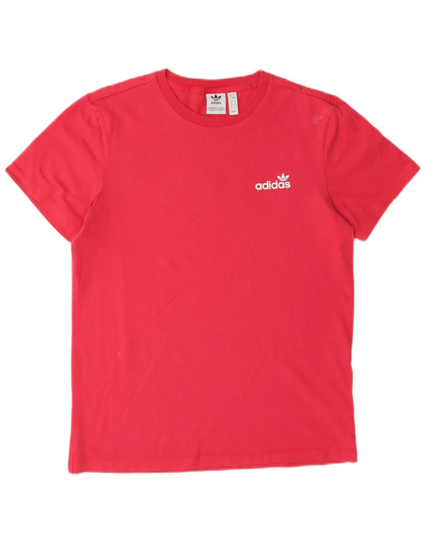 Женская футболка с рисунком Adidas Top UK 8, маленький розовый хлопок
