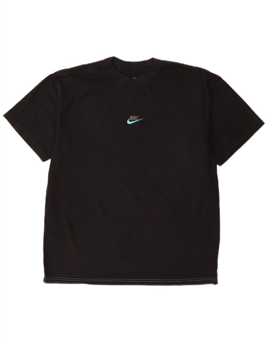 Мужская футболка Nike из хлопка среднего размера, черная