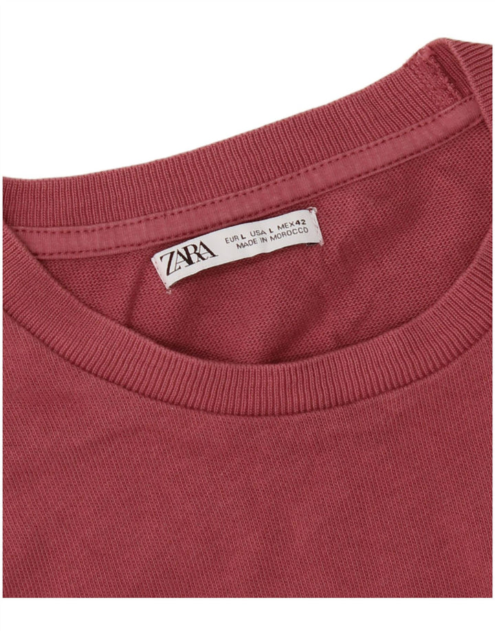 Мужская футболка Zara, большая розовая