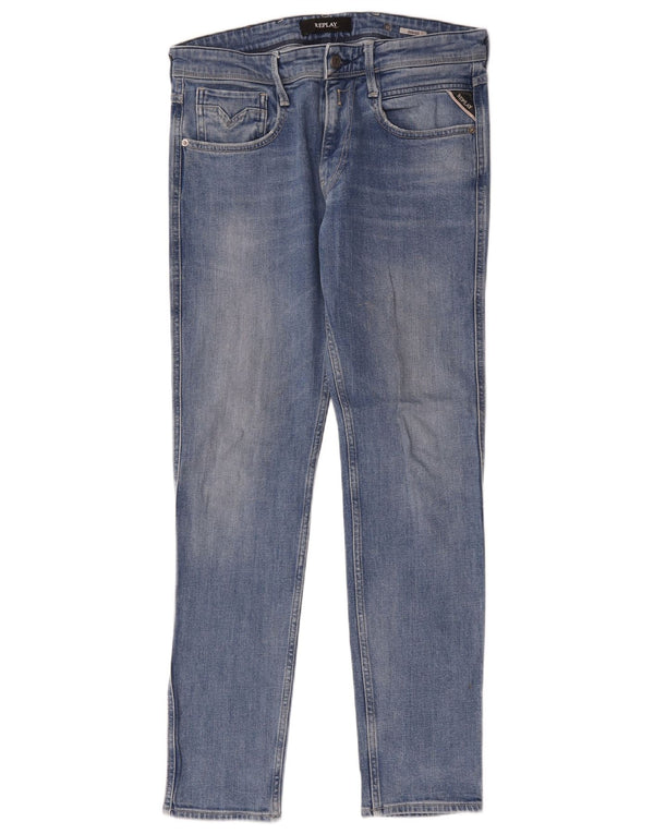 Женские узкие джинсы Replay Anbass W32 L32, синие, хлопок
