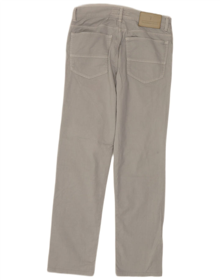 TRUSSARDI Женские прямые джинсы W30 L30 Серые, хлопок