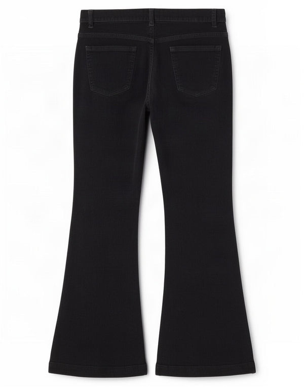 Женские вельветовые брюки-клеш Zara EU 38, маленькие W28 L30, темно-синие, хлопок