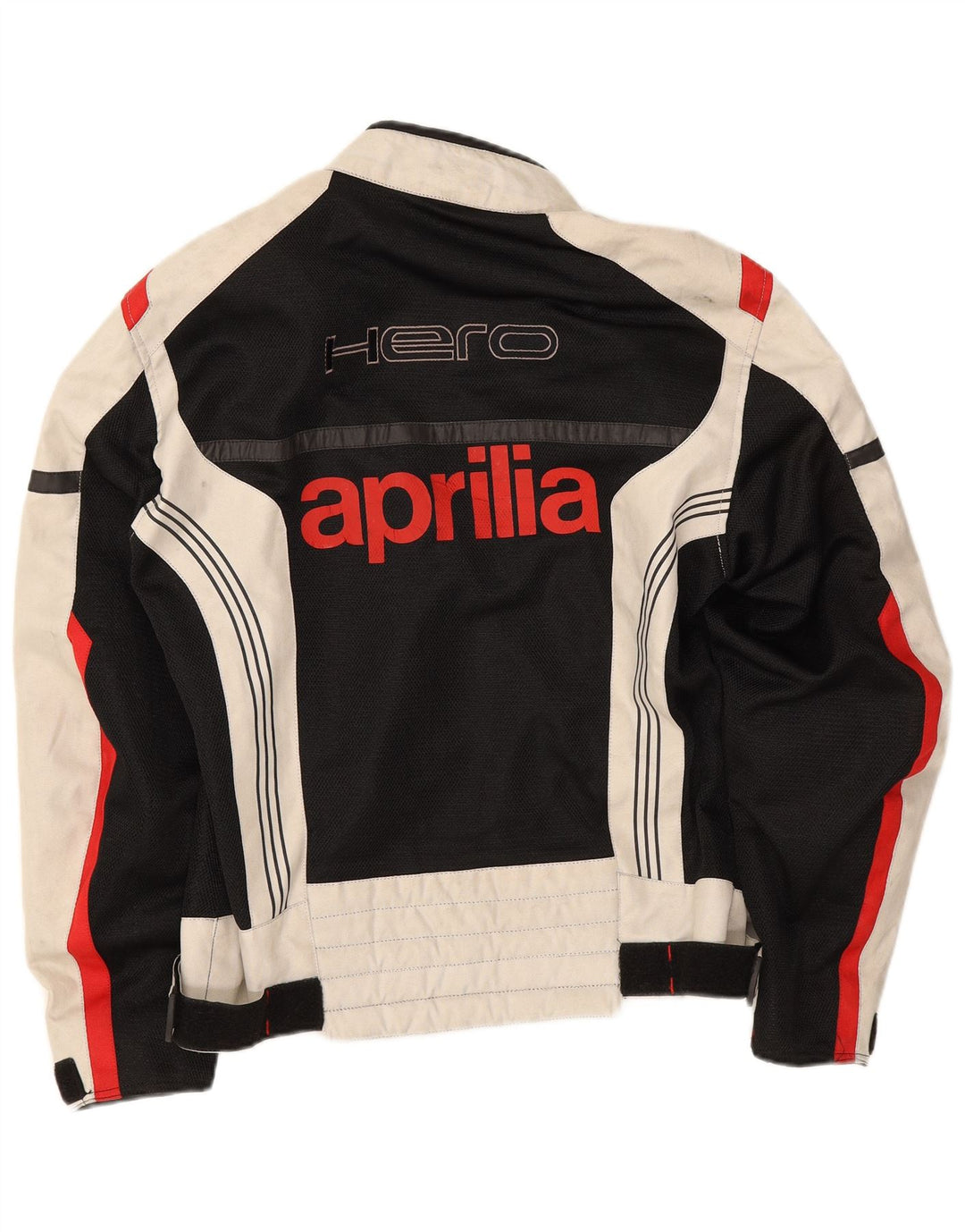 Мужская куртка-гонщик Aprilia UK 38, средний черный полиэстер с цветными блоками