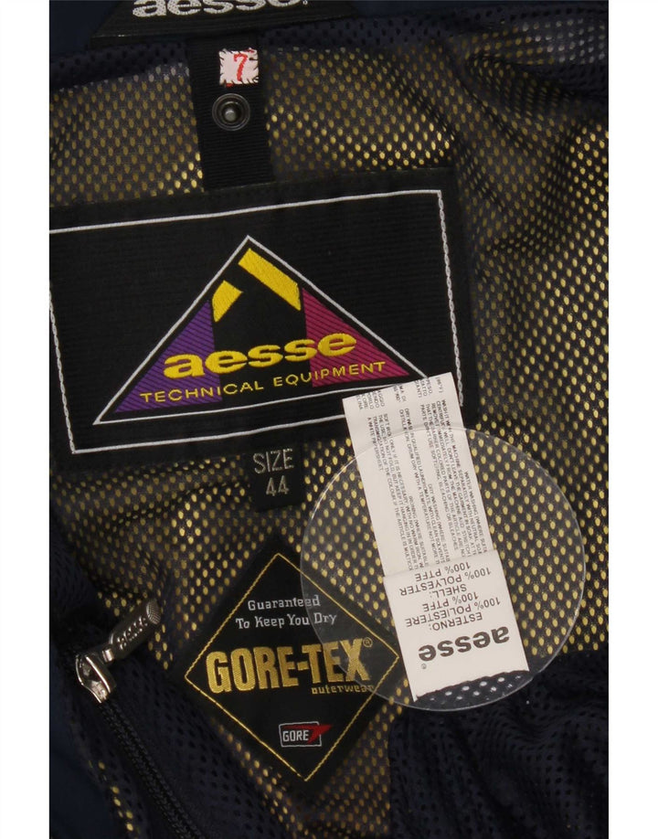 Женская дождевик Aesse Gore-Tex с капюшоном IT 44 Средний Темно-Синий Полиэстер