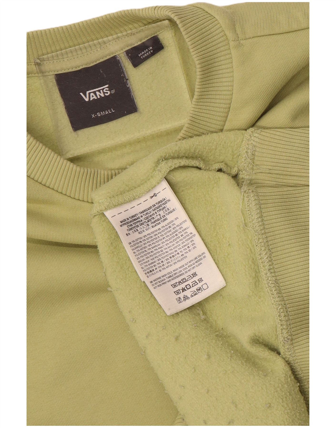 Мужской свитшот Vans XS, зеленый хлопок
