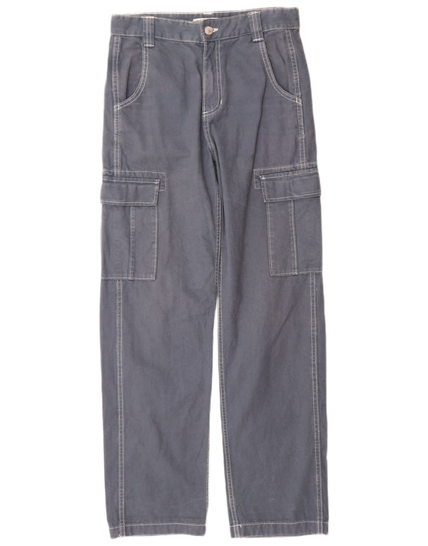 Мужские прямые брюки карго Zara EU 36 XS W29 L30 синие, хлопок