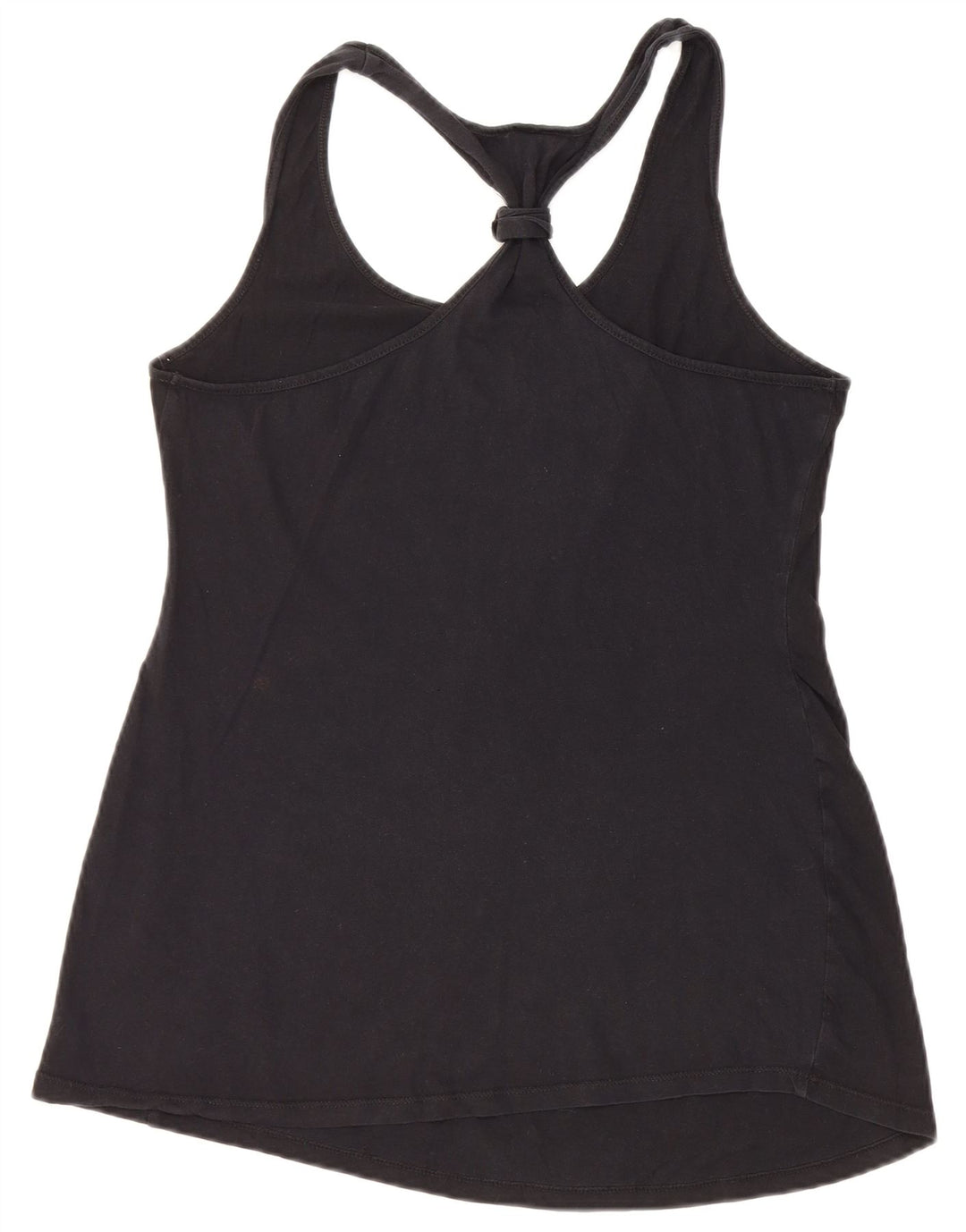 ВИНТАЖНЫЙ женский жилет с графическим рисунком UK 12, средний черный хлопок, черный