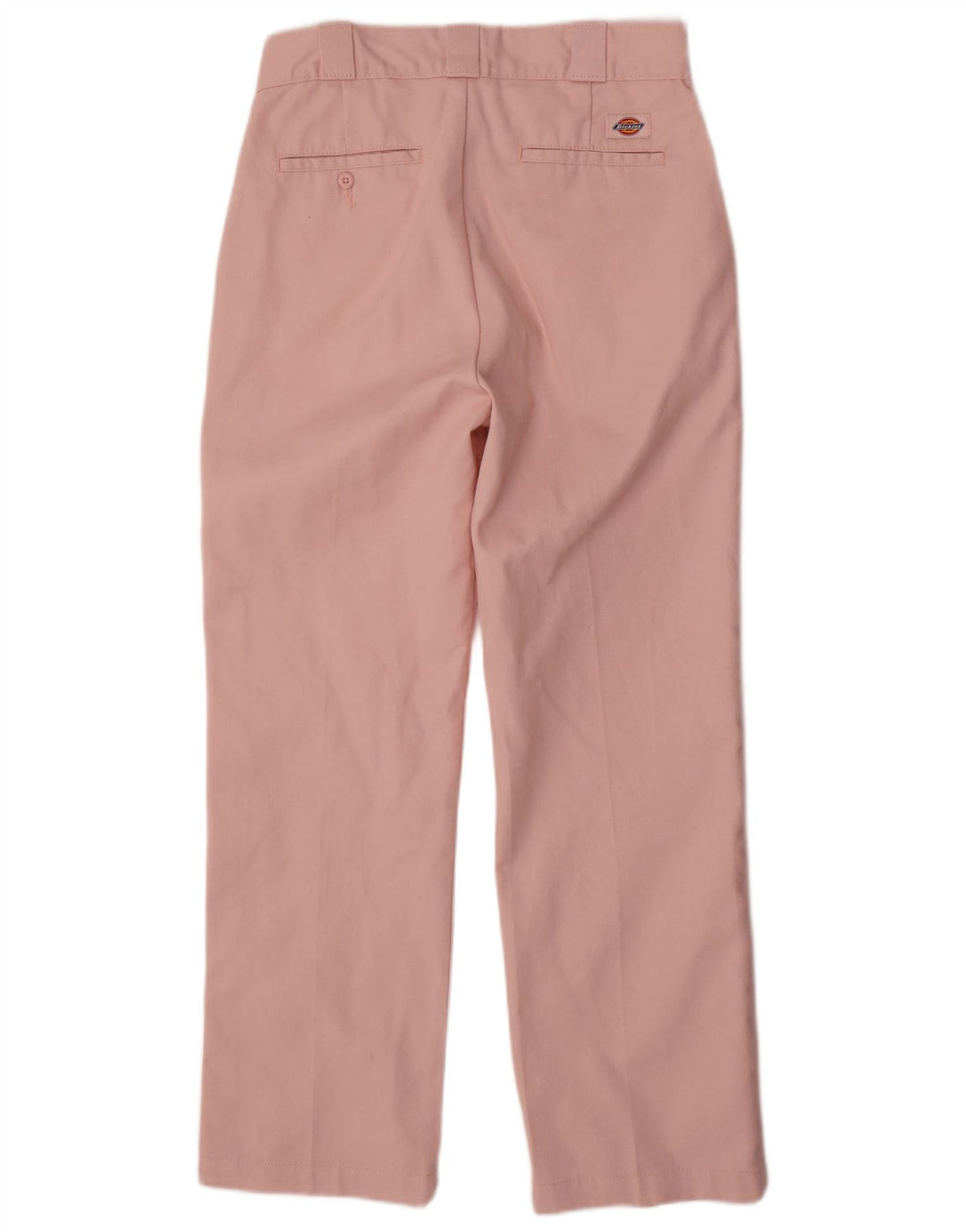 DICKIES Mens Straight Chino Trousers W28 L28 Pink Polyester