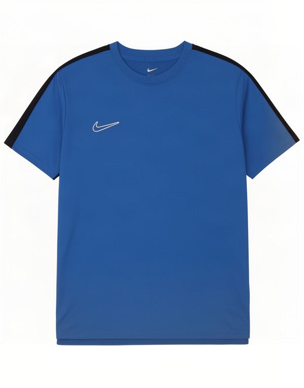 Мужская футболка Nike Dri Fit Slim Top 2XL, синяя, полиэстер с цветными блоками