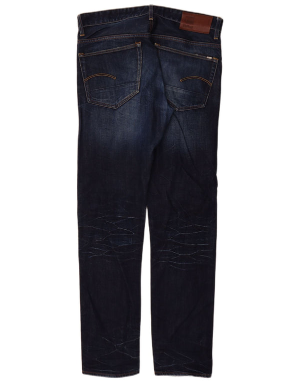 Мужские джинсы G-Star 3301 Slim W34 L34 Темно-синие, хлопок