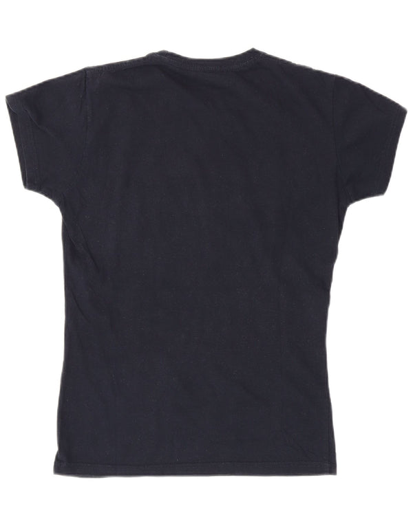 Женская футболка с рисунком Hard Rock Cafe New York Top UK 12, средний темно-синий цвет