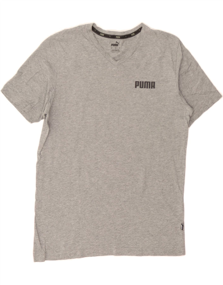 PUMA Mens T-Shirt Top Small Grey Vintage Puma and Second-Hand Puma from Messina Hembry 