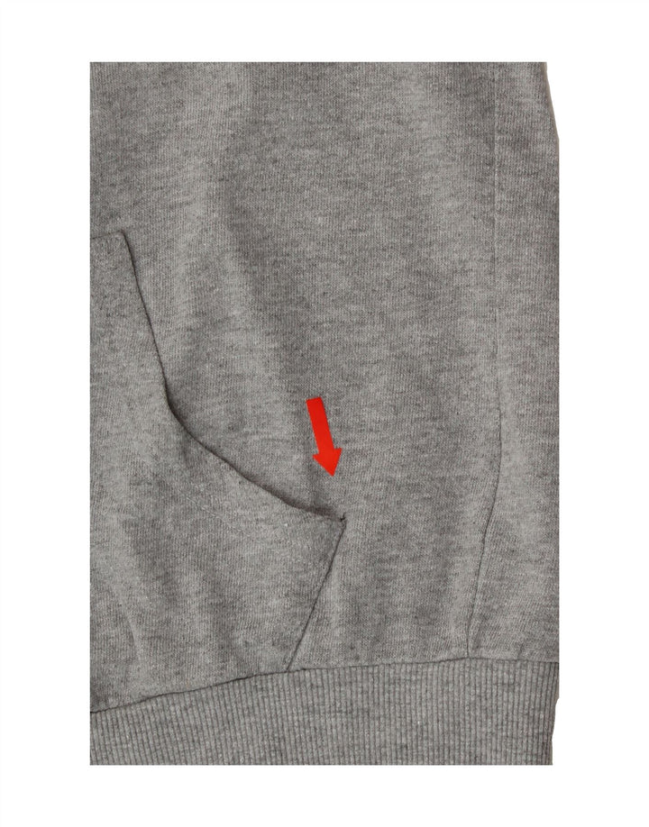 LOTTO Womens Tracksuit Top Jacket UK 14 Medium Grey Cotton Vintage Lotto and Second-Hand Lotto from Messina Hembry 