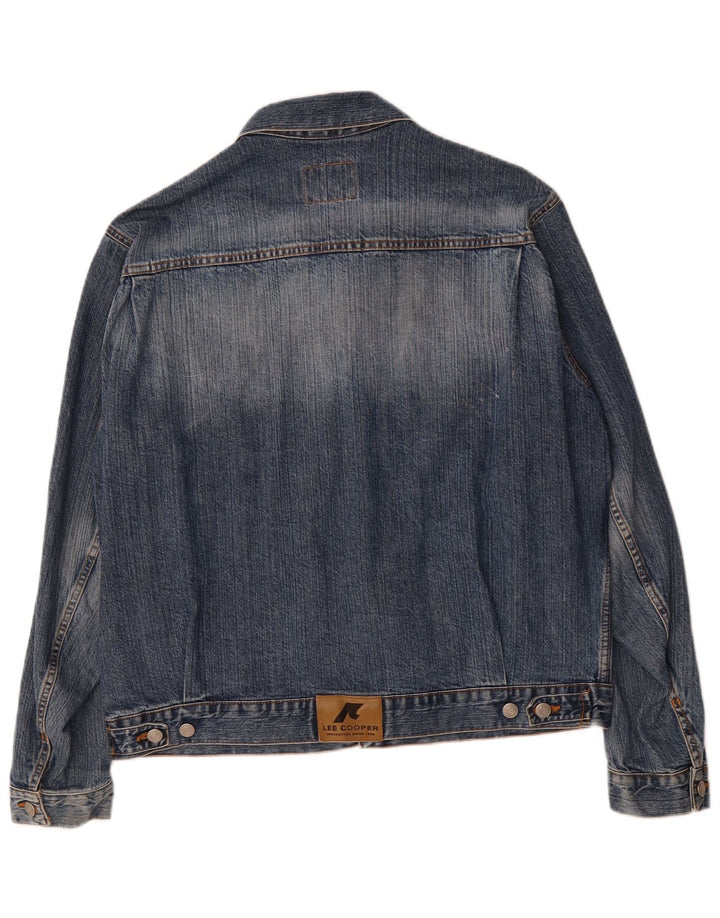 LEE COOPER Mens Denim Jacket UK 40 Large Blue