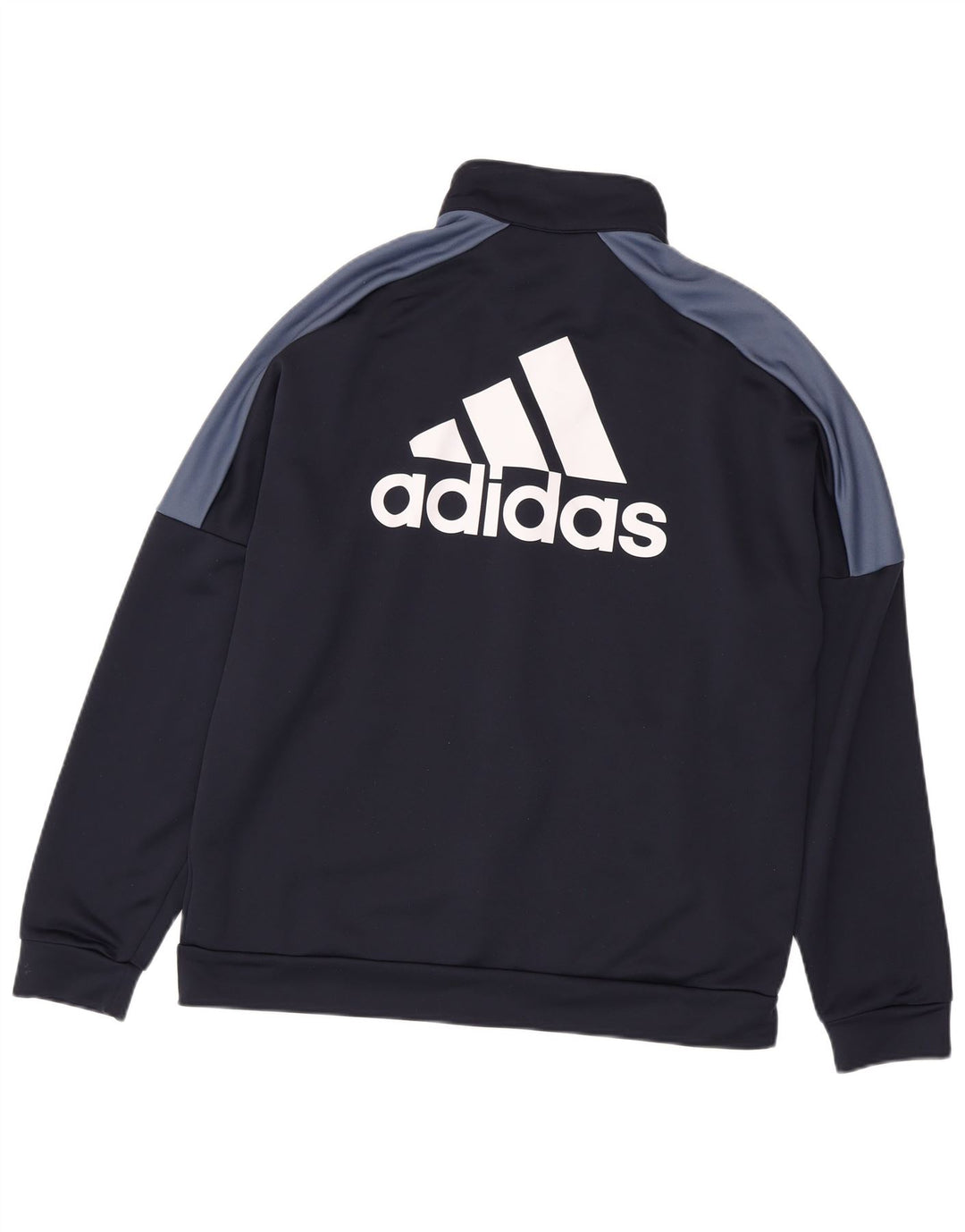 Мужской спортивный костюм ADIDAS с графическим рисунком, верхняя куртка XL, темно-синий, с цветными блоками