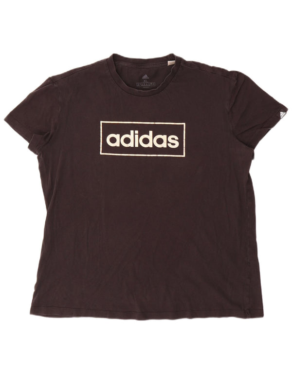 Adidas Женская футболка с рисунком Top UK 20/22 XL Черный