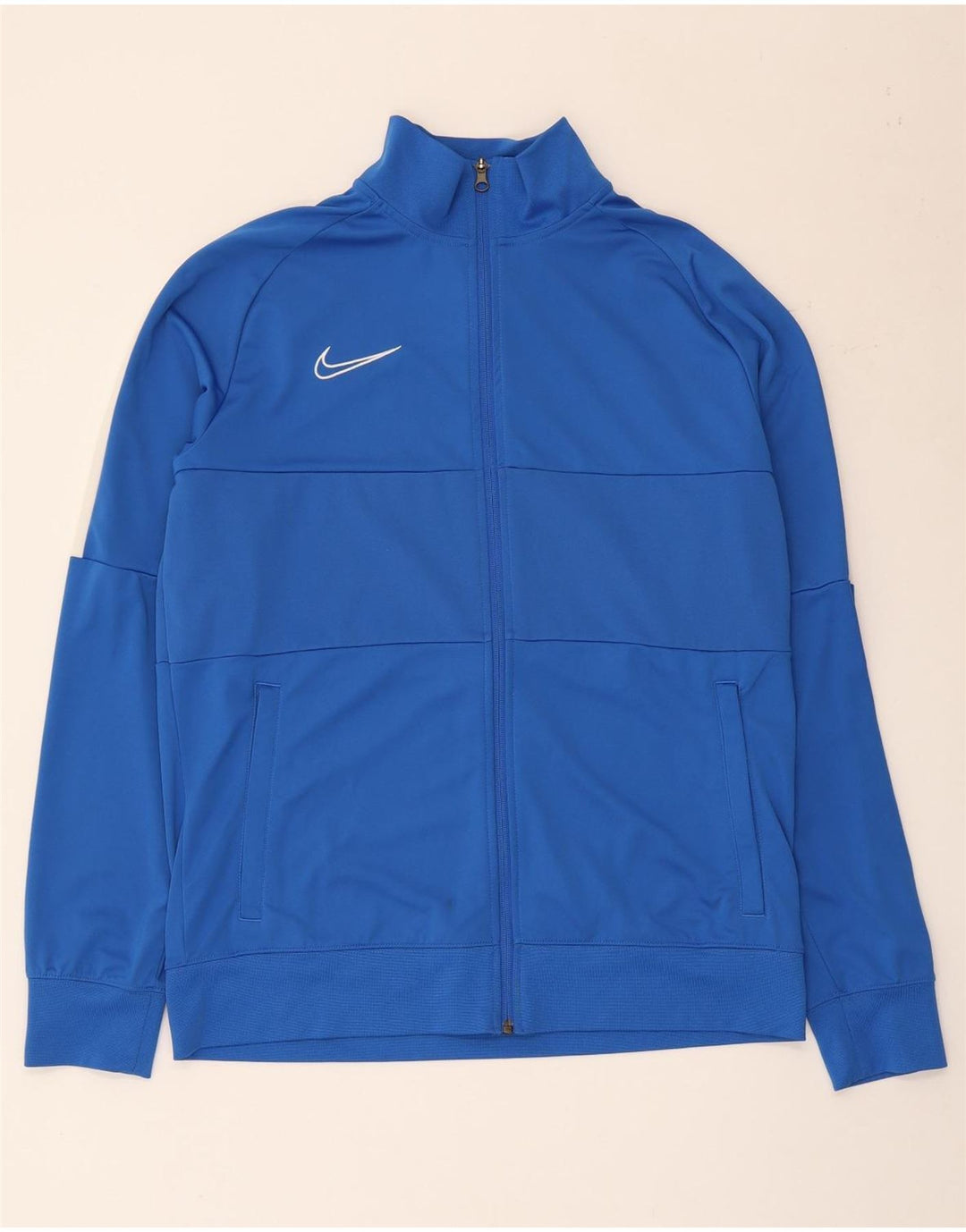 Мужская спортивная куртка Nike Dri Fit, большая синяя полиэстер с цветными блоками