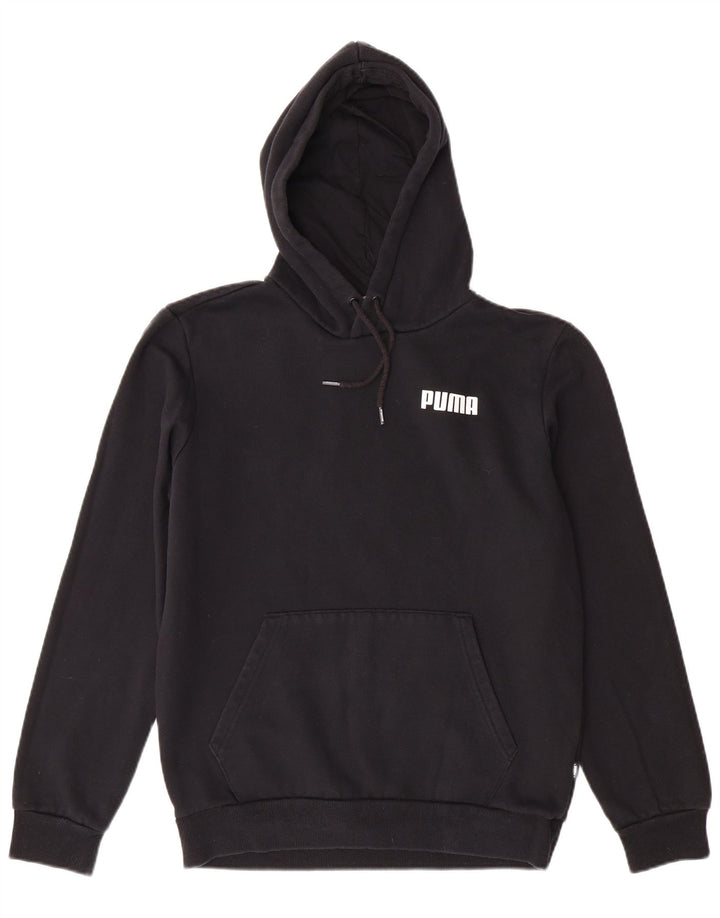 Мужской джемпер с капюшоном PUMA, маленький черный, хлопок