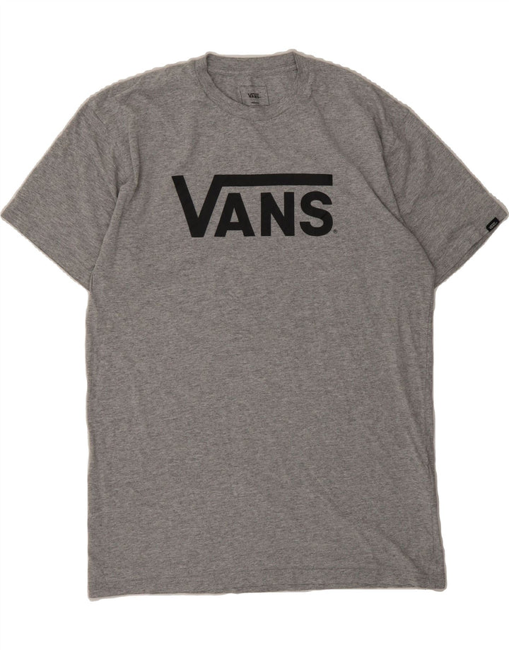 VANS Mens Classic Fit Graphic T-Shirt Top Medium Grey Cotton Vintage Vans and Second-Hand Vans from Messina Hembry 