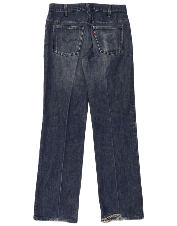Мужские потертые прямые джинсы Levi's W33 L34, синий хлопок