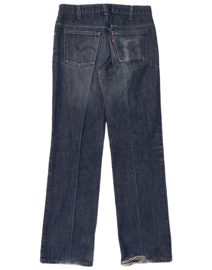 Мужские потертые прямые джинсы Levi's W33 L34, синий хлопок