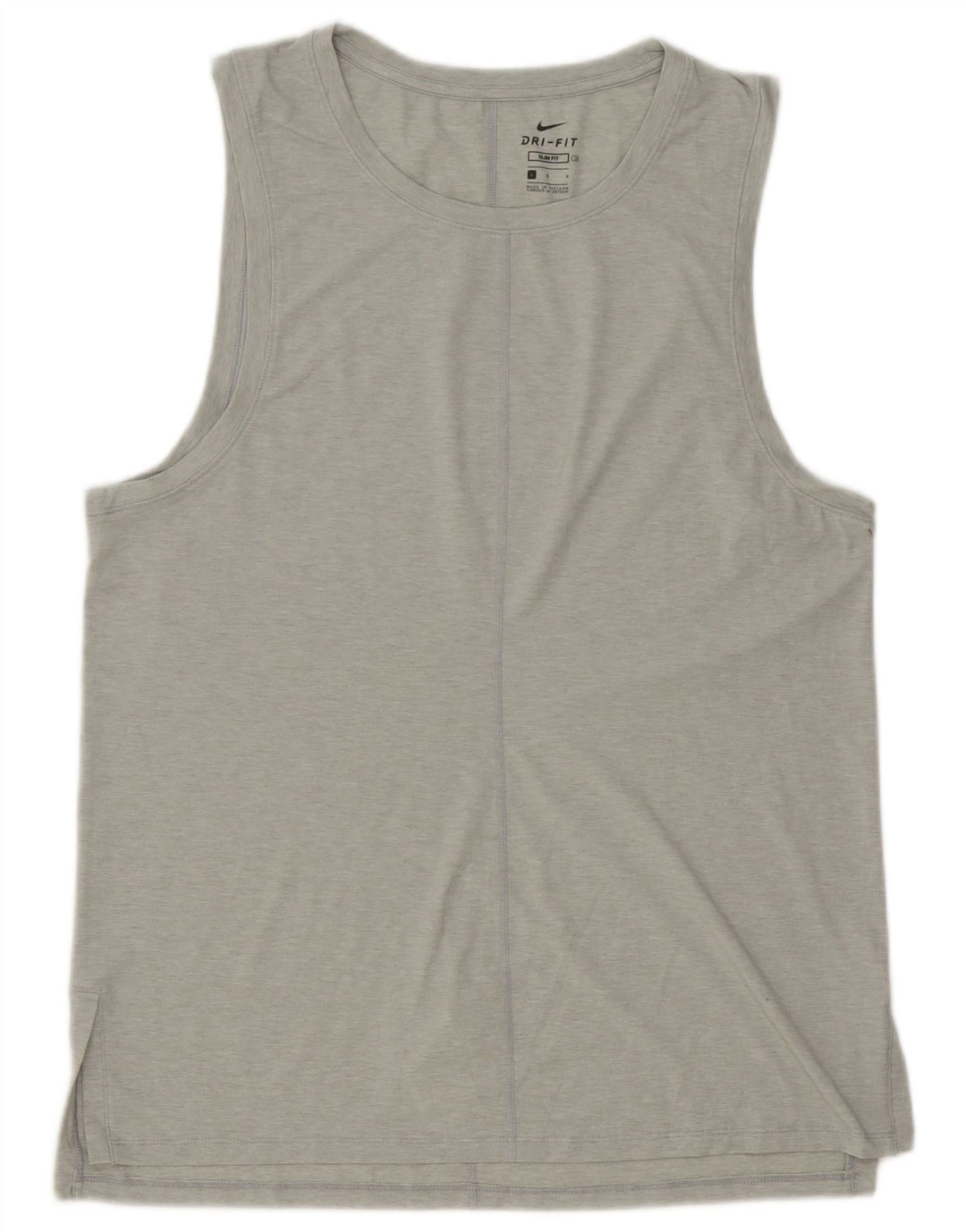 Мужской тонкий жилет Nike Dri Fit, большой серый полиэстер