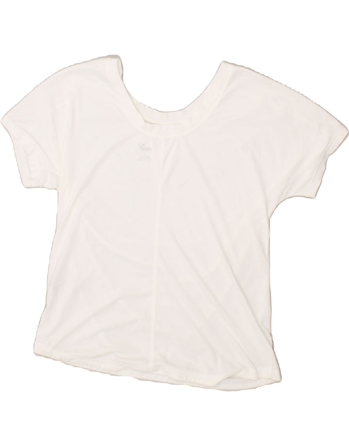 PUMA Womens Graphic T-Shirt Top UK 14 Large White Polyester Vintage Puma and Second-Hand Puma from Messina Hembry 