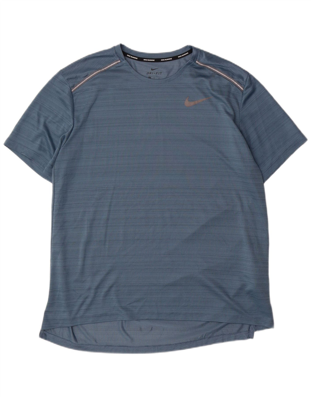 Мужская футболка Nike Dri Fit Top XL, синяя в тонкую полоску, полиэстер