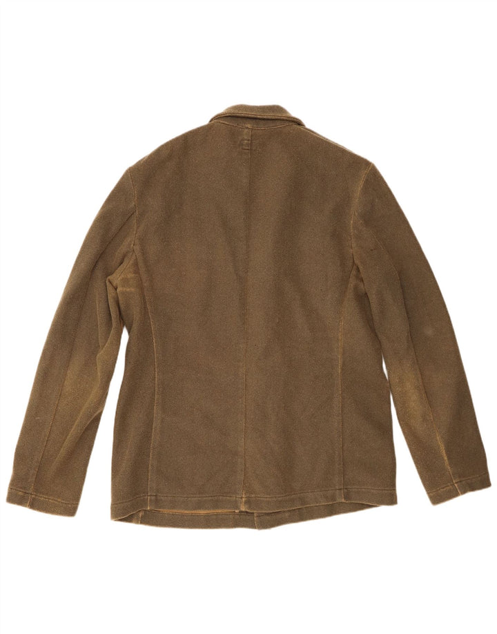 Мужской пиджак с 3 пуговицами Calvin Klein UK 44 2XL, полиэстер цвета хаки