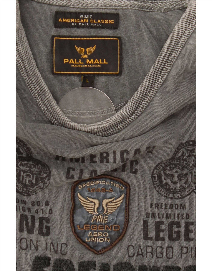 Мужской топ с длинным рукавом Pall Mall, большой серый