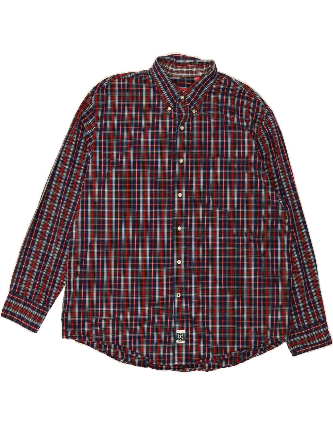 IZOD Mens Shirt XL Multicoloured Check Cotton Vintage Izod and Second-Hand Izod from Messina Hembry 
