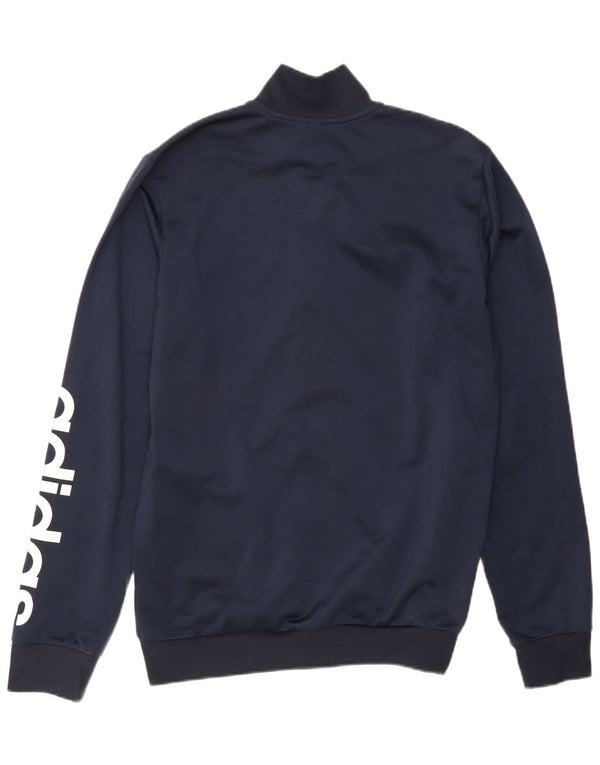 Adidas Mens Primegreen Tracksuit Top Jacket UK 40/42 Medium Navy Blue