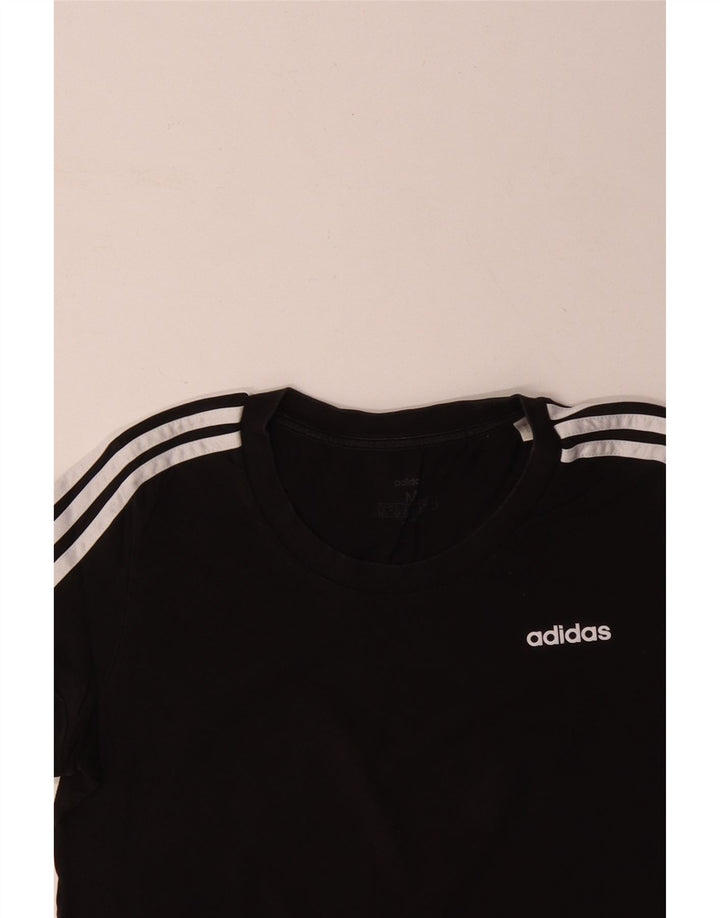 Женская футболка ADIDAS Top UK 12/14, средний черный хлопок