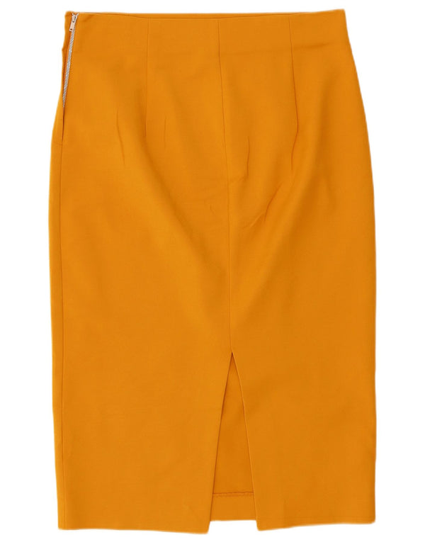 Женская юбка-карандаш Zara, большая W30, желтая