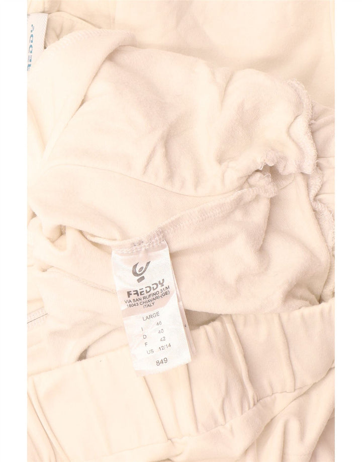 Женский спортивный костюм Freddy, верхняя куртка IT 46, большой белый хлопок с цветными блоками