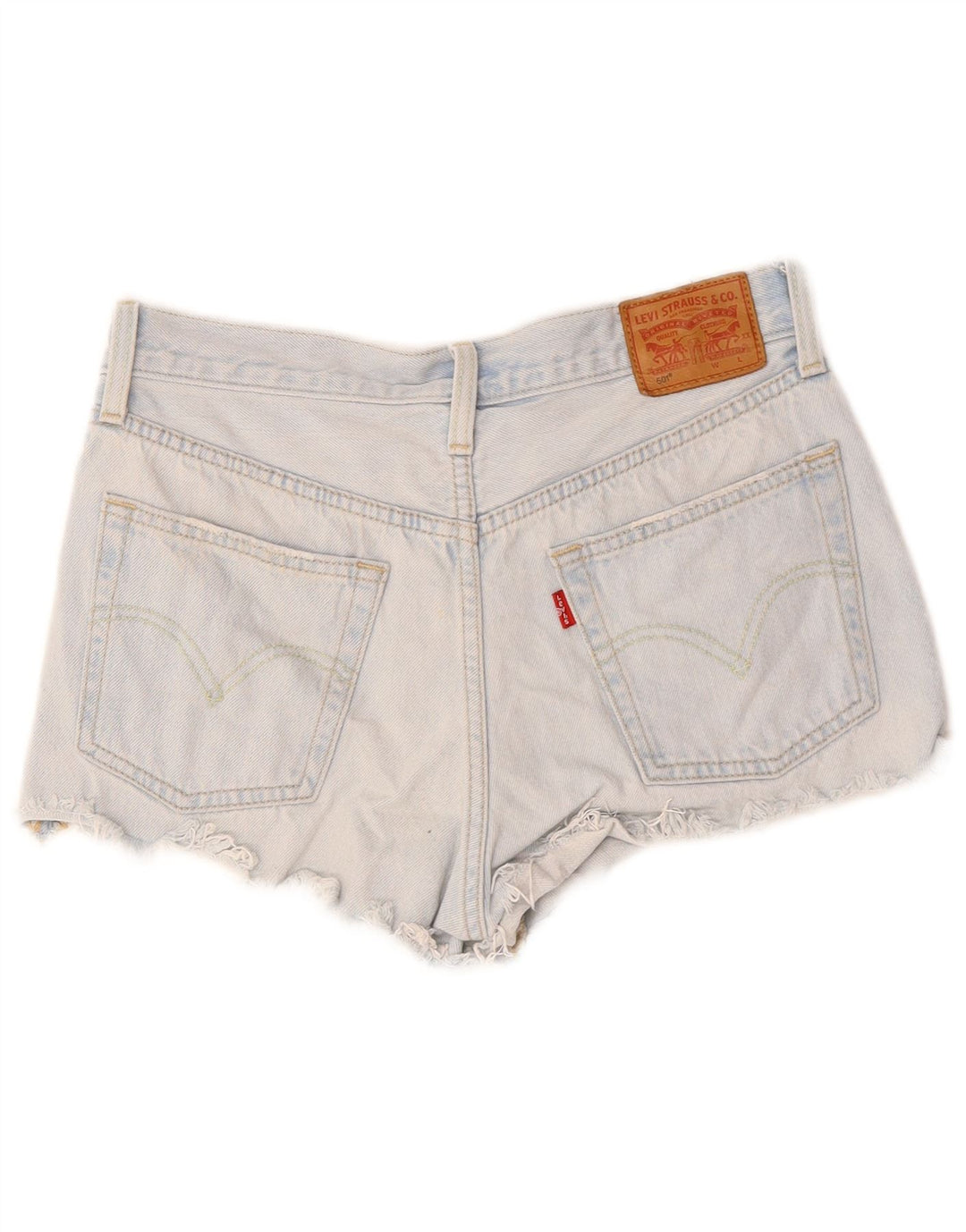 Женские джинсовые шорты LEVI'S 501 W27, маленькие синие, хлопок