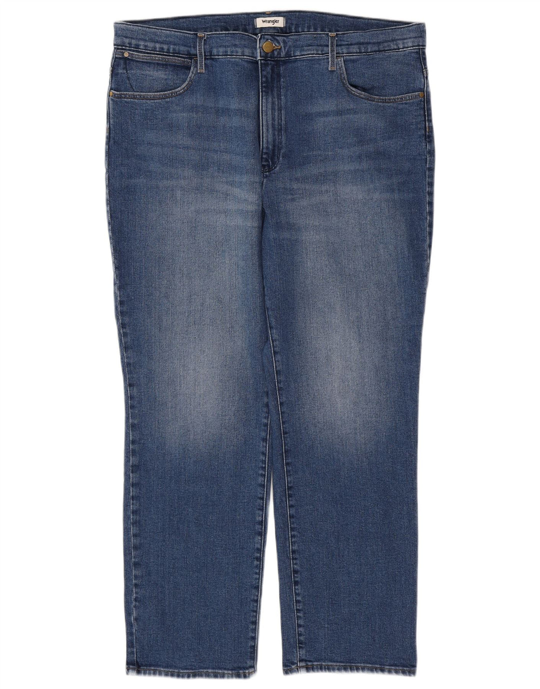 Джинсы мужские прямые WRANGLER W36 L30 синие, хлопок