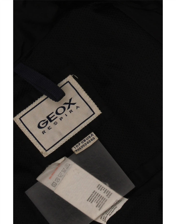 Мужская куртка Geox с капюшоном UK 40, большая, черная, полиамид