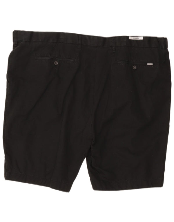 Мужские шорты чиносы Marks & Spencer стандартного кроя W48 4XL, черный хлопок