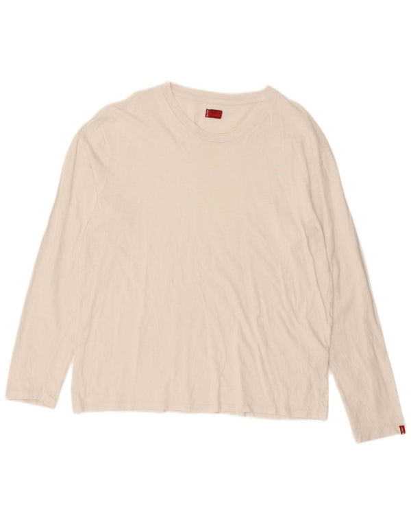 Мужской топ Levi's с длинным рукавом XL, белый хлопок