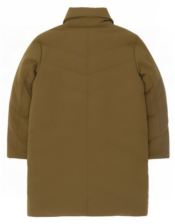 Женское длинное стеганое пальто с капюшоном French Connection, Великобритания 18 XL, хаки