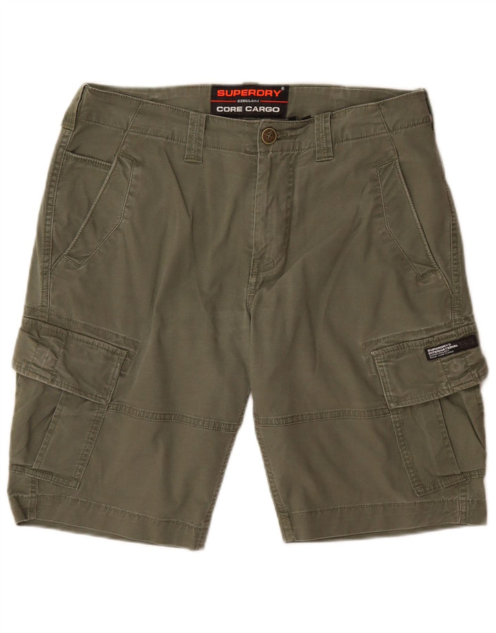 Мужские шорты карго Superdry W32, средний цвет хаки, хлопок