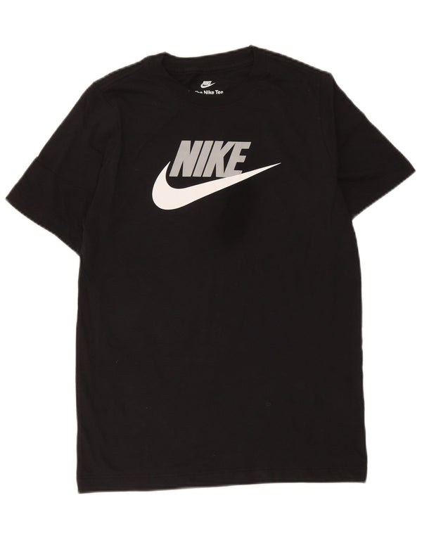 Футболка с рисунком Nike для мальчиков, 12–13 лет, большой черный цвет, хлопок