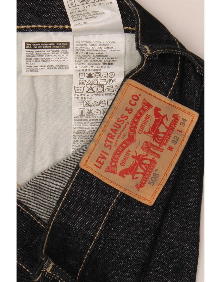 Мужские джинсы Levi's Slim 508 W32 L34 Темно-синие, хлопок