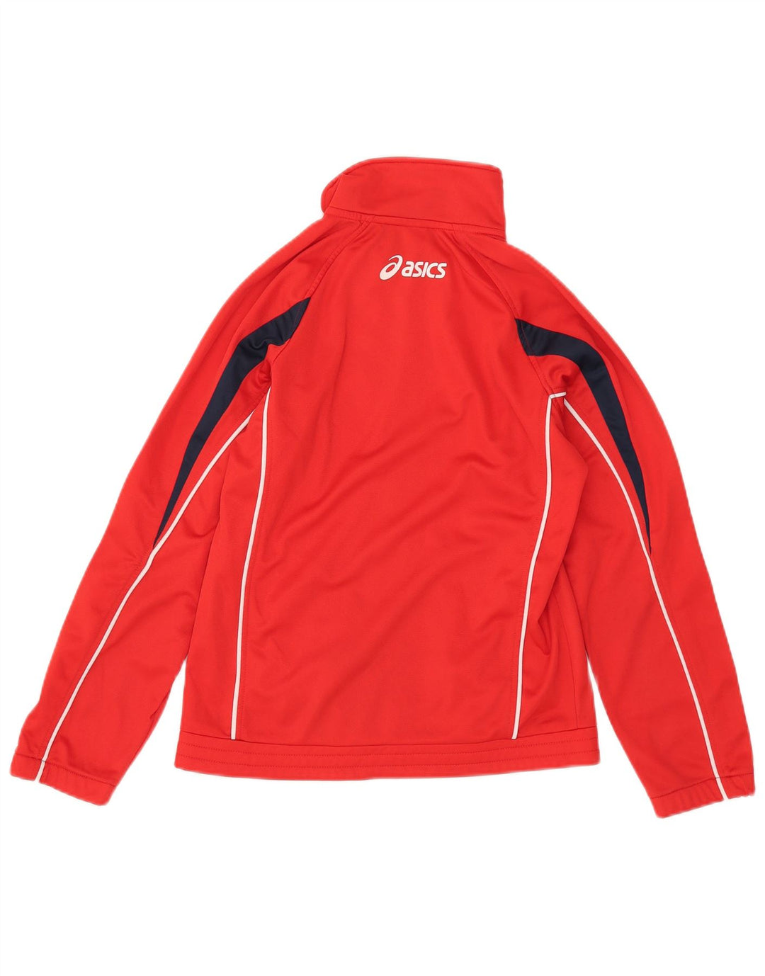 Женская спортивная куртка Asics UK 8, маленькая, красная, с цветными блоками