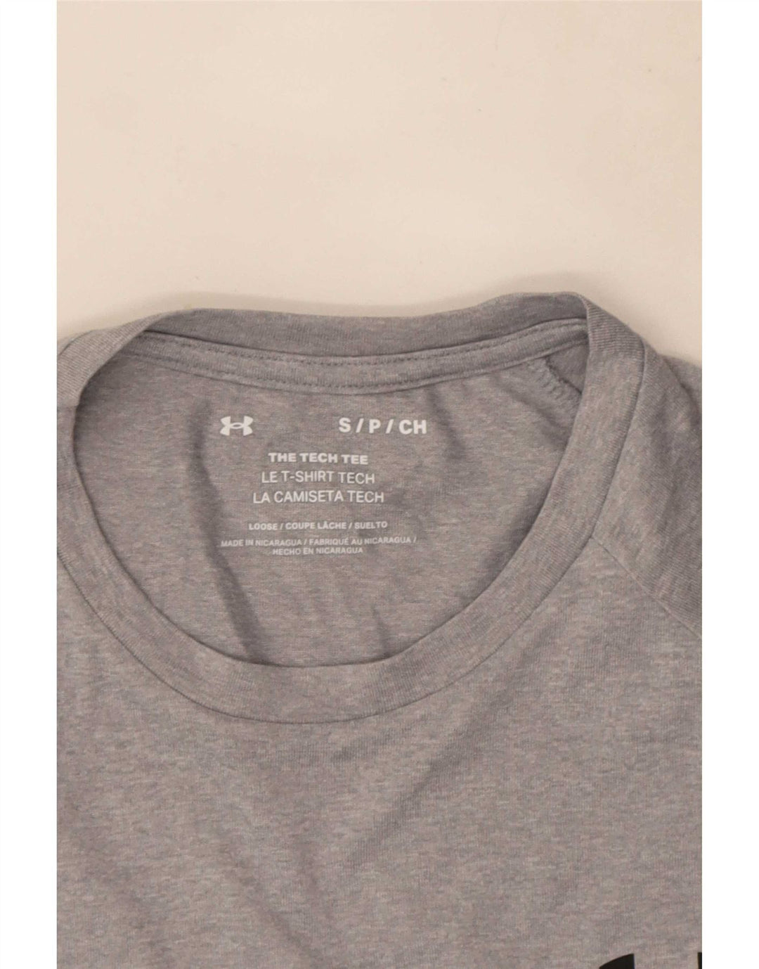Мужская футболка Under Armour, маленькая, серая